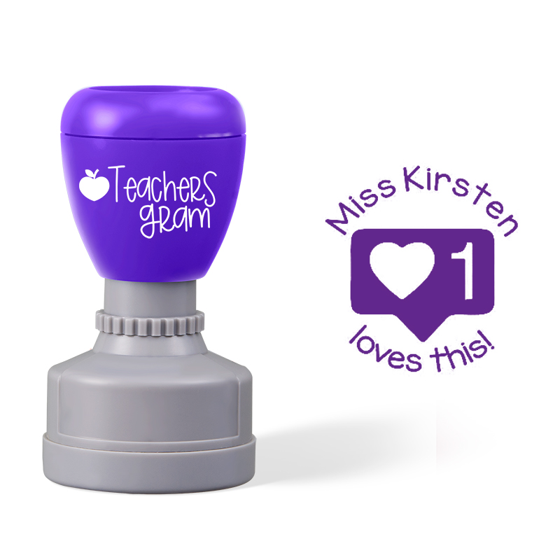 Personalized Name Love This Teacher Stamp