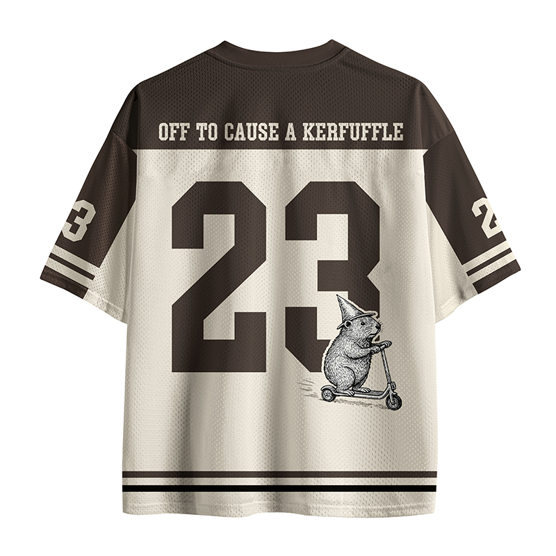 Personalized Off To Cause A Kerfuffle Teacher Mesh Jersey