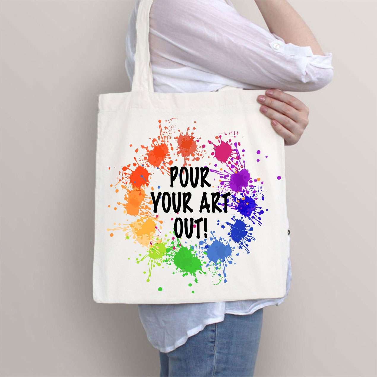 Pour Your Art Out Tote Bag