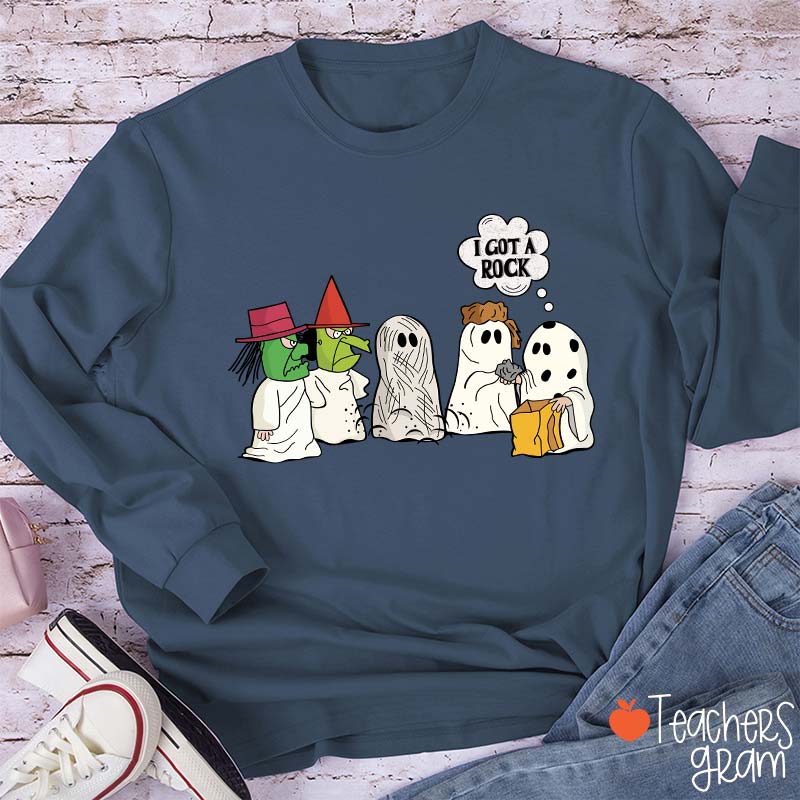 I Got A Rock Halloween Teacher Long Sleeve T-Shirt