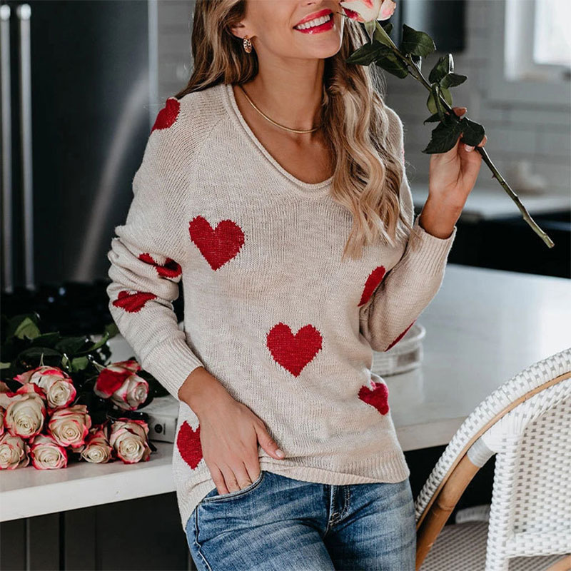 Oversize Love V-neck Sweater