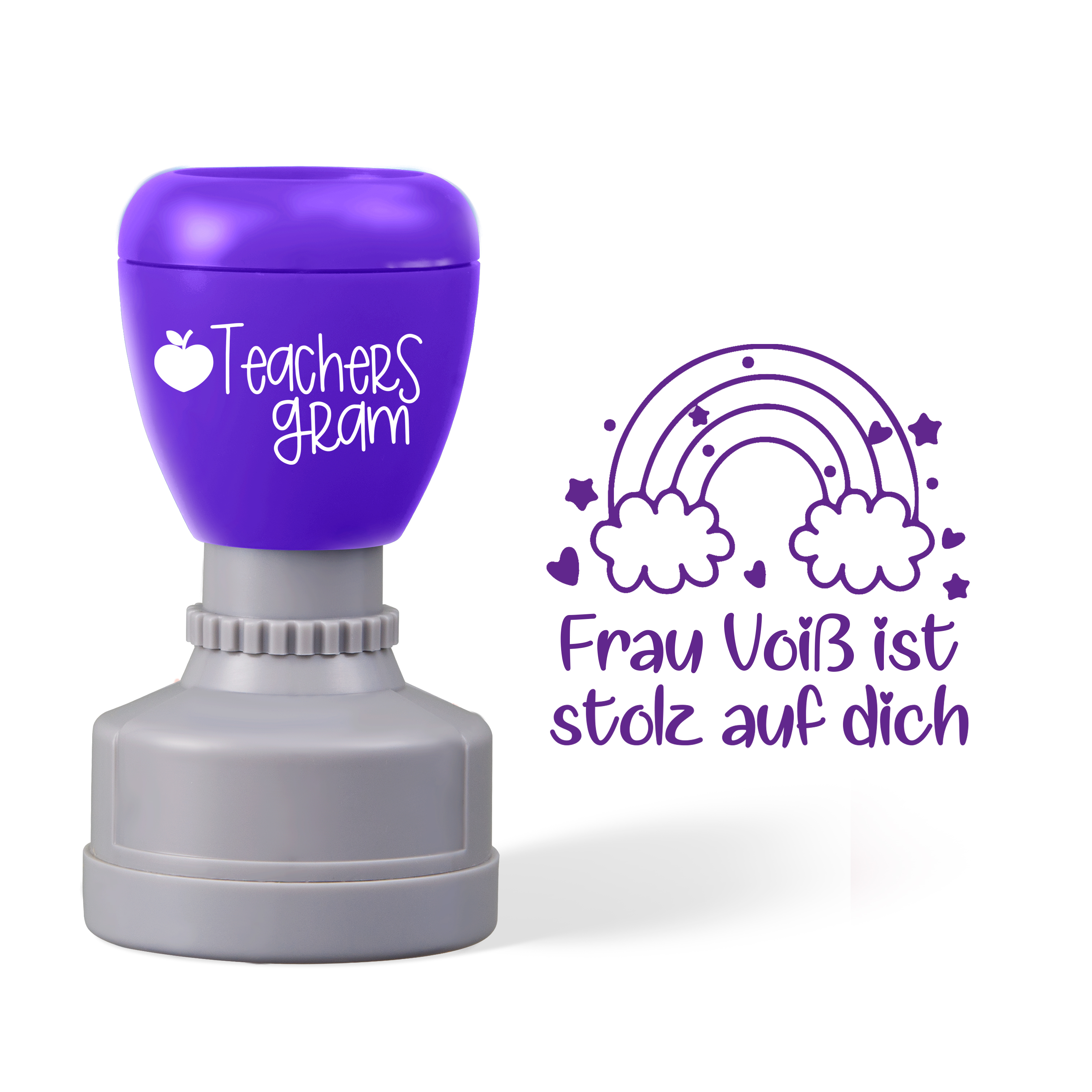 Personalized Ist Stolz Auf Dich German Teacher Stamp