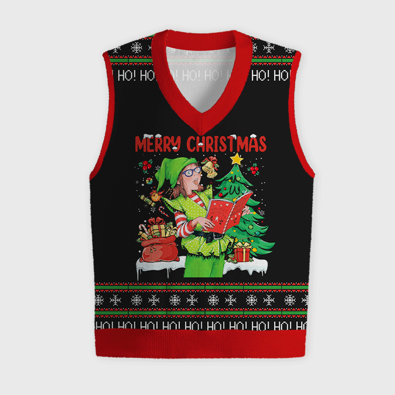 Merry Christmas Little Kids Teacher Ugly Christmas Vest