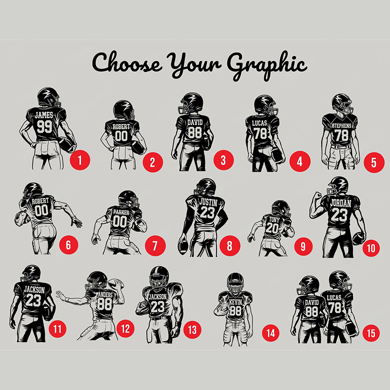 Personalized Football Team Game Day Teacher Two Sided T-Shirt