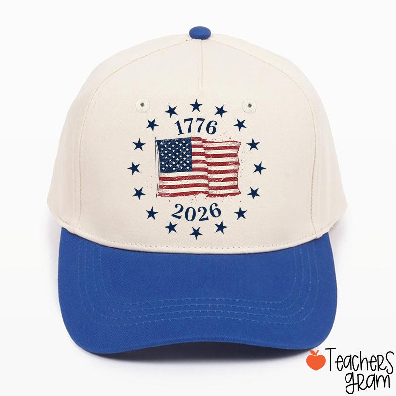USA Flag 250 Years Teacher Baseball Cap