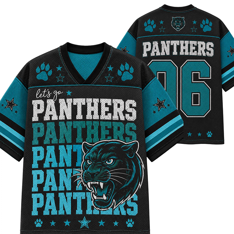 Personalized Mascot Let's Go Stacked Name Teacher Mesh Jersey