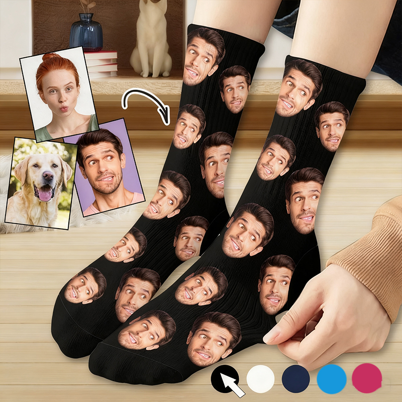 Personalized Face Icon Teacher Socks
