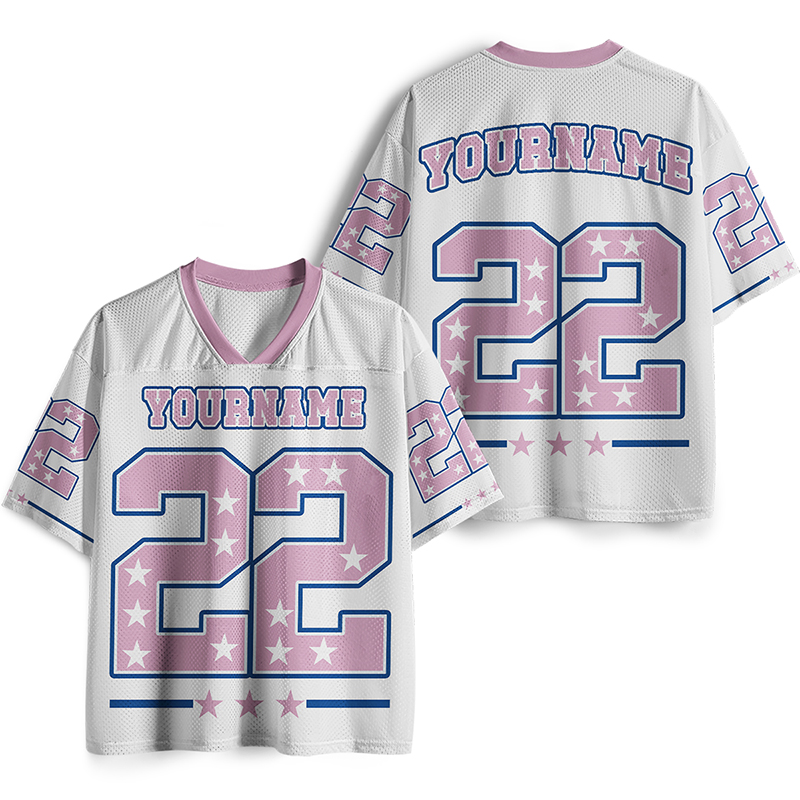 Personalized Name And Number Star Teacher Mesh Jersey