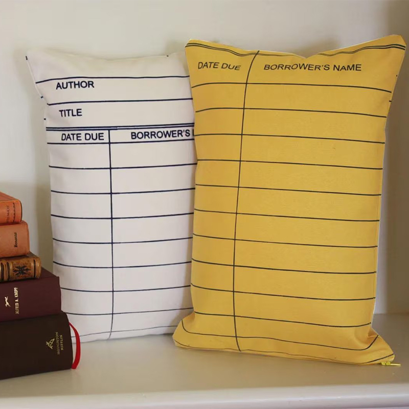 Library Card Teacher Cushion