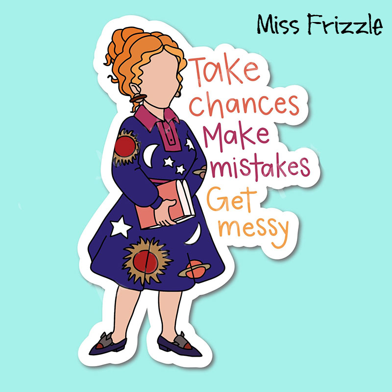 School Bus Teacher Stickers