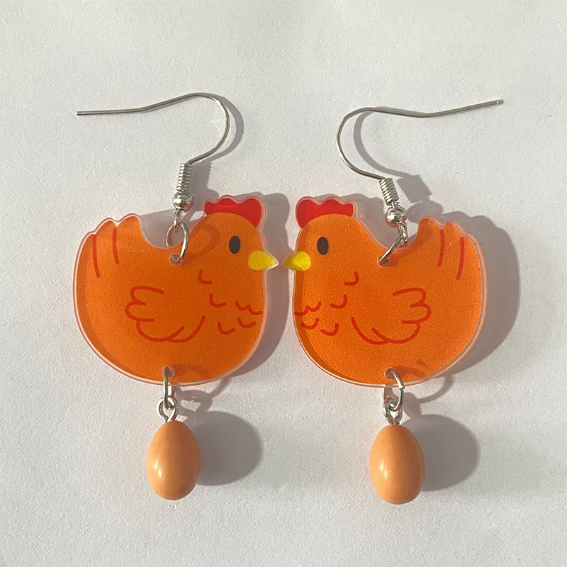 Hen Orders Teacher Acrylic Earrings