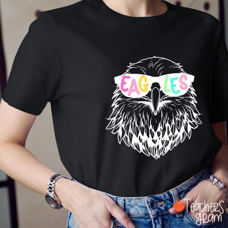 Personalized Sunglasses Mascot Teacher T-Shirt