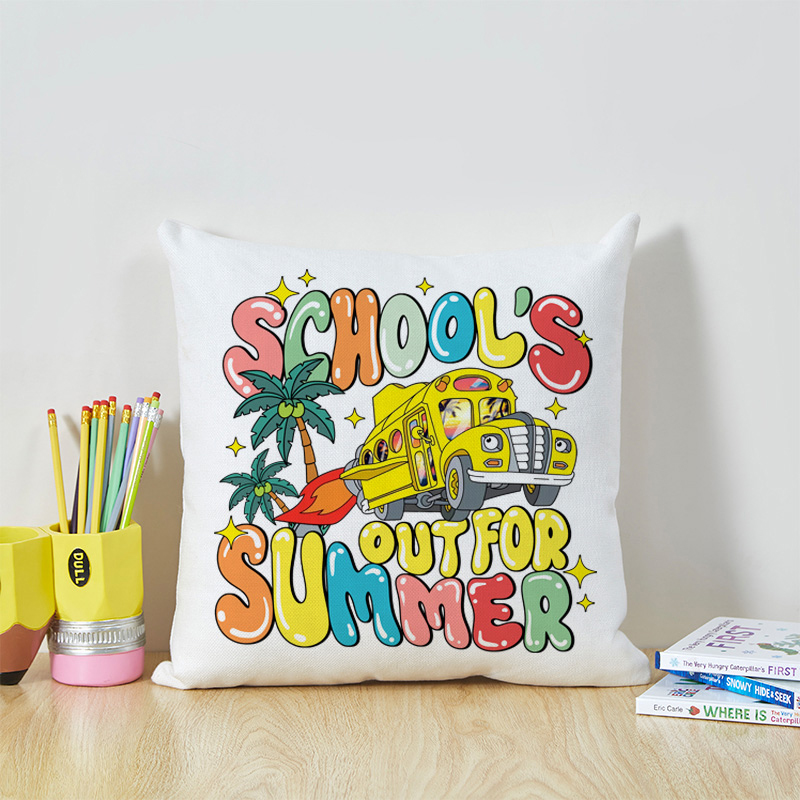 School's Out For Summer Teacher Cushion