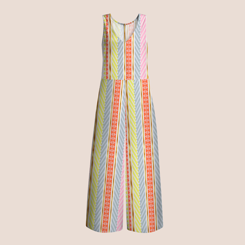 Sunset Stripe Teacher Jumpsuit