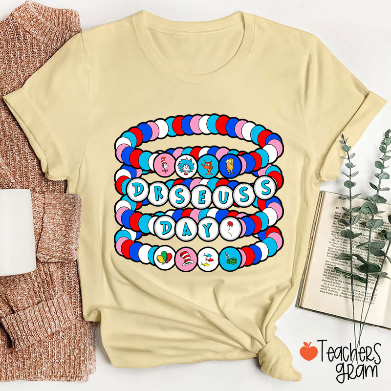 Reading Day Beads Teacher T-Shirt