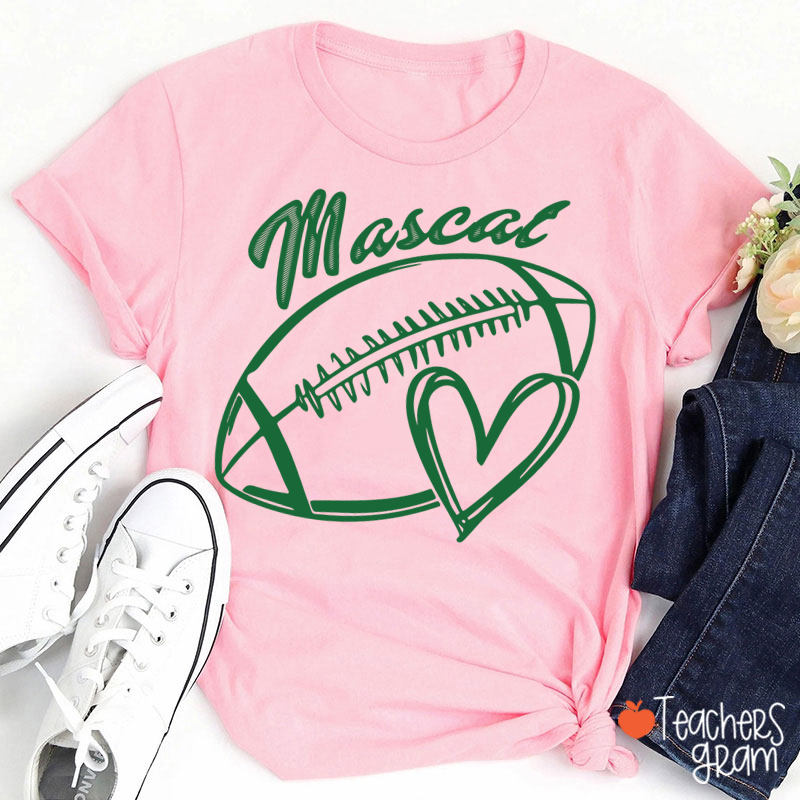 Personalized Mascot Name Sport Graphic Teacher T-Shirt