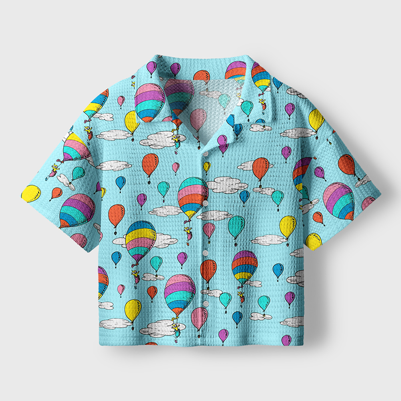 On The Places You Will Go Teacher Crochet Crop Camp Shirt