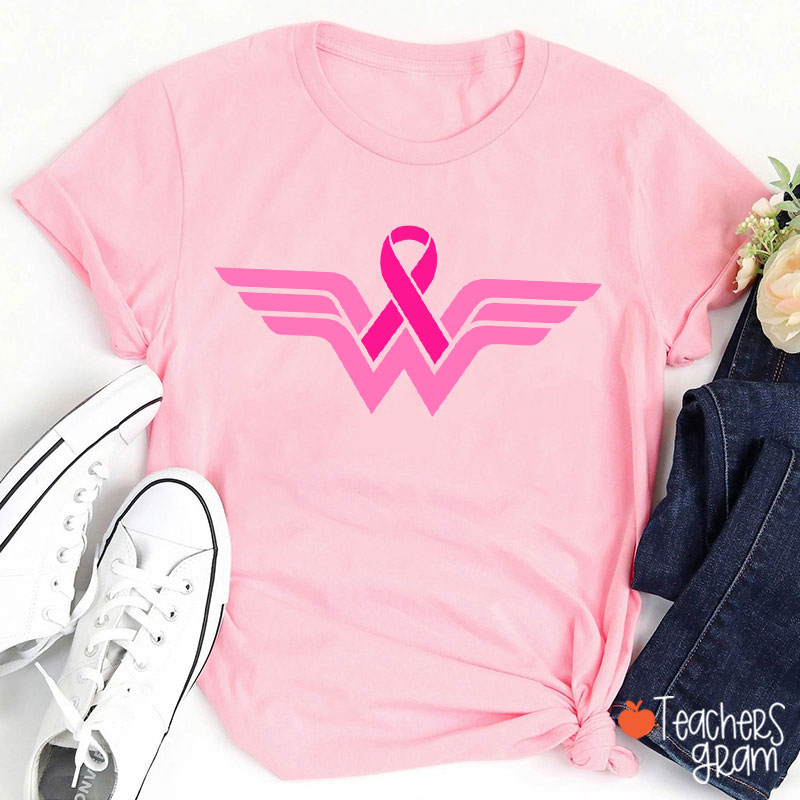 Strong Woman Cancer Fighter Teacher T-Shirt