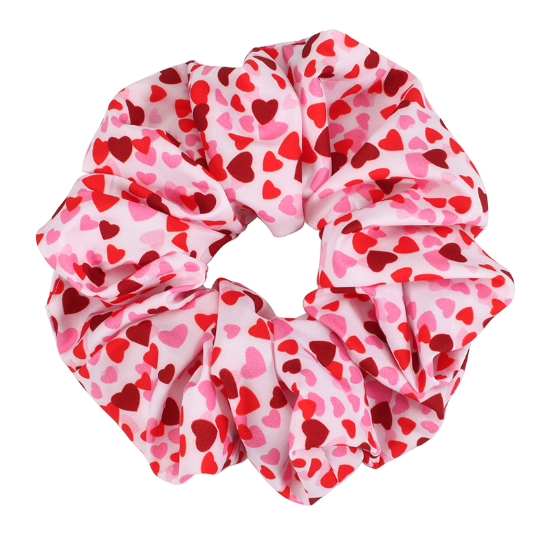 Pink Heart Teacher Scrunchie