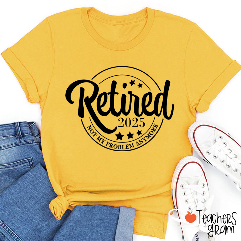 Personalized Year Retirement Gift Teacher T-Shirt