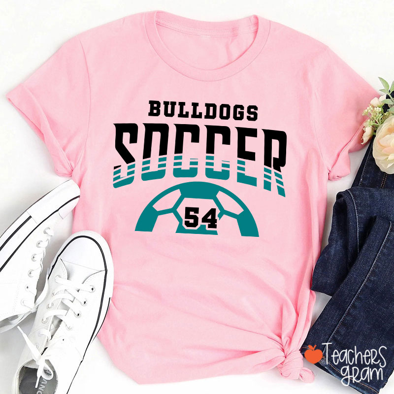 Personalized Mascot Sport And Number Game Day Teacher T-Shirt