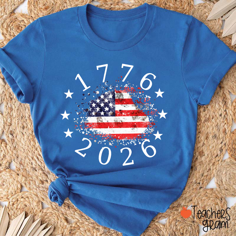 USA 250th Anniversary 1776-2026 Teacher T-Shirt