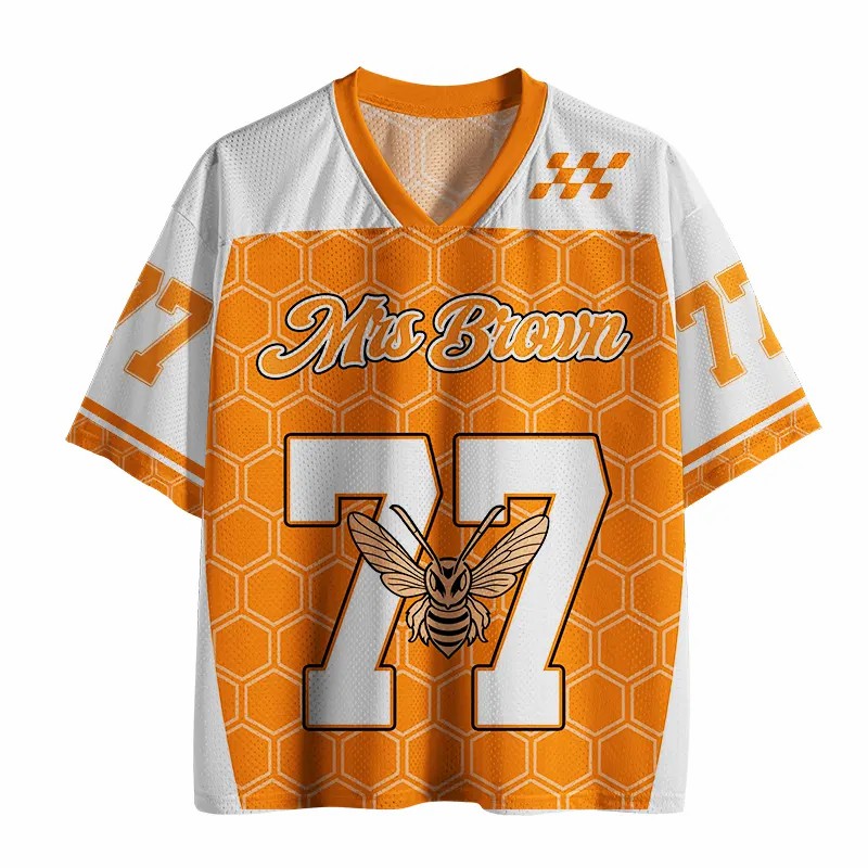 Personalized Name And Number Hornet Teacher Mesh Jersey