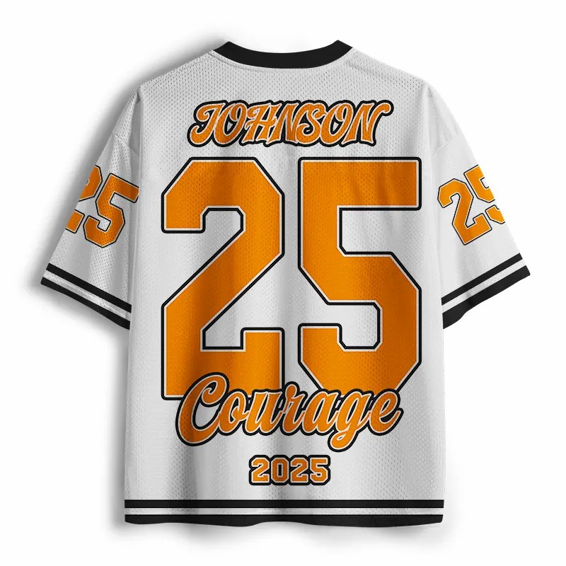 Personalized Mascot School Spirit Courage Teacher Mesh Jersey