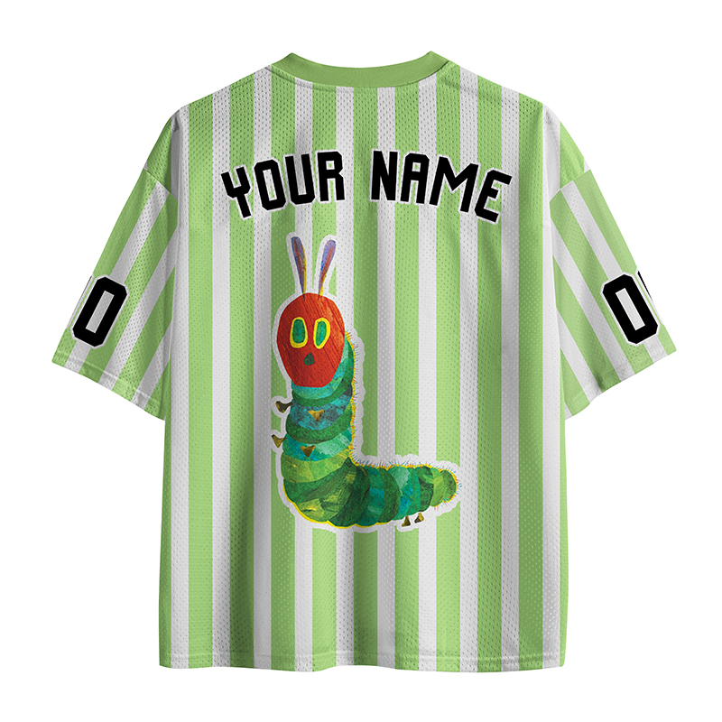 Personalized Grade And Name Cute Caterpillar Teacher Mesh Jersey
