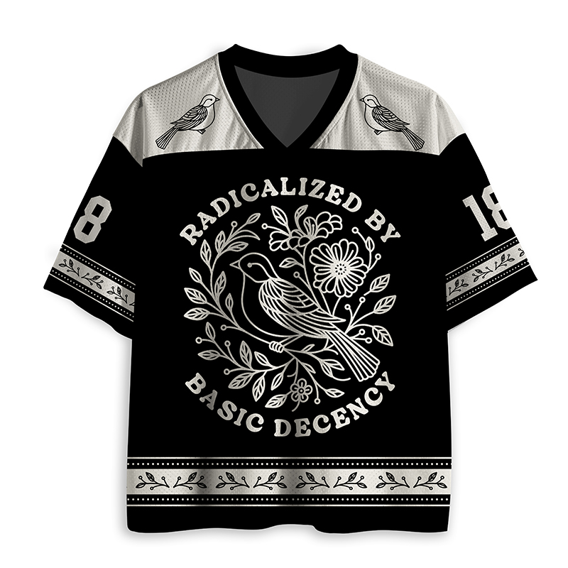 Personalized Radicalized By Basic Decency Teacher Mesh Jersey
