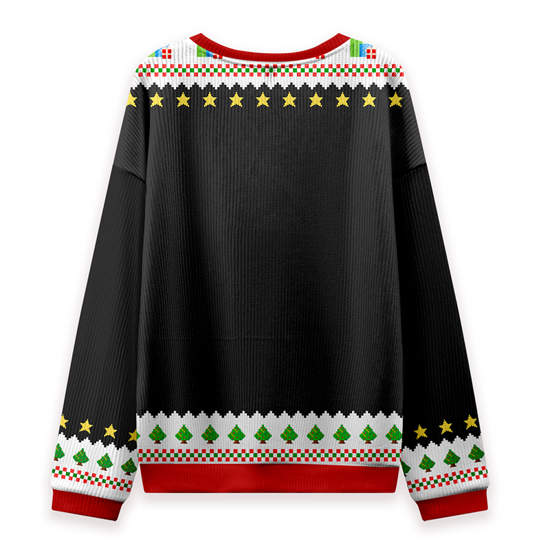 Cute Miss Christmas Spirit Teacher Knit Sweatshirt