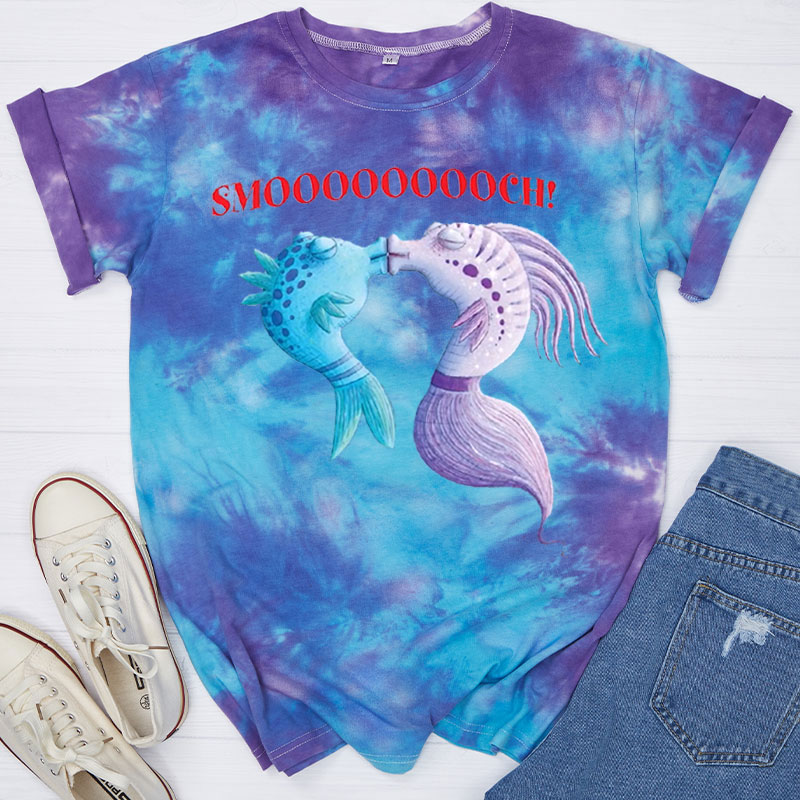 Smooooch Teacher Tie-dye T-Shirt