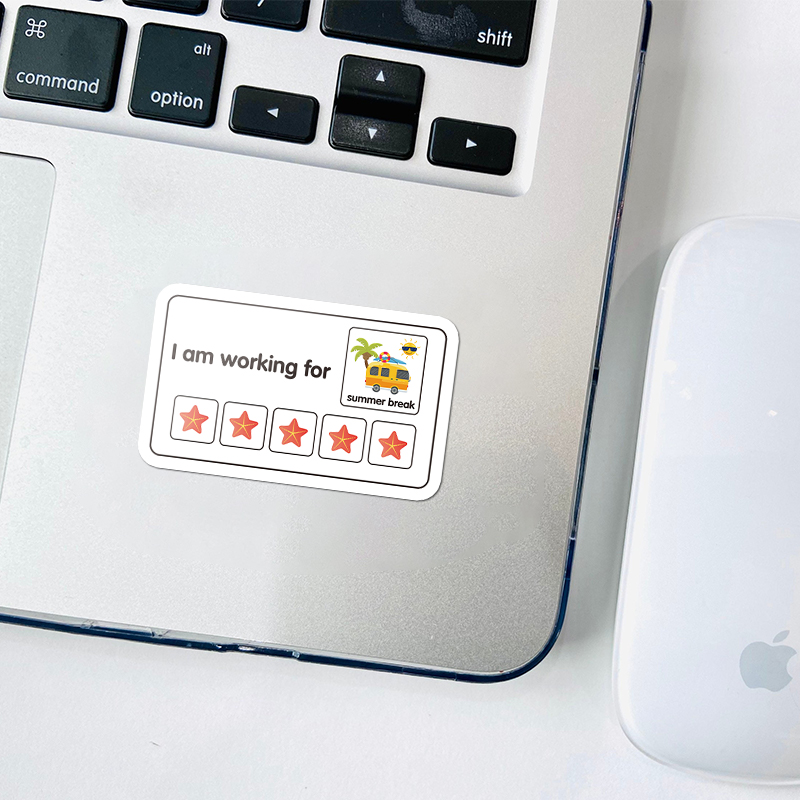 I Am Working For Summer Break Teacher Stickers