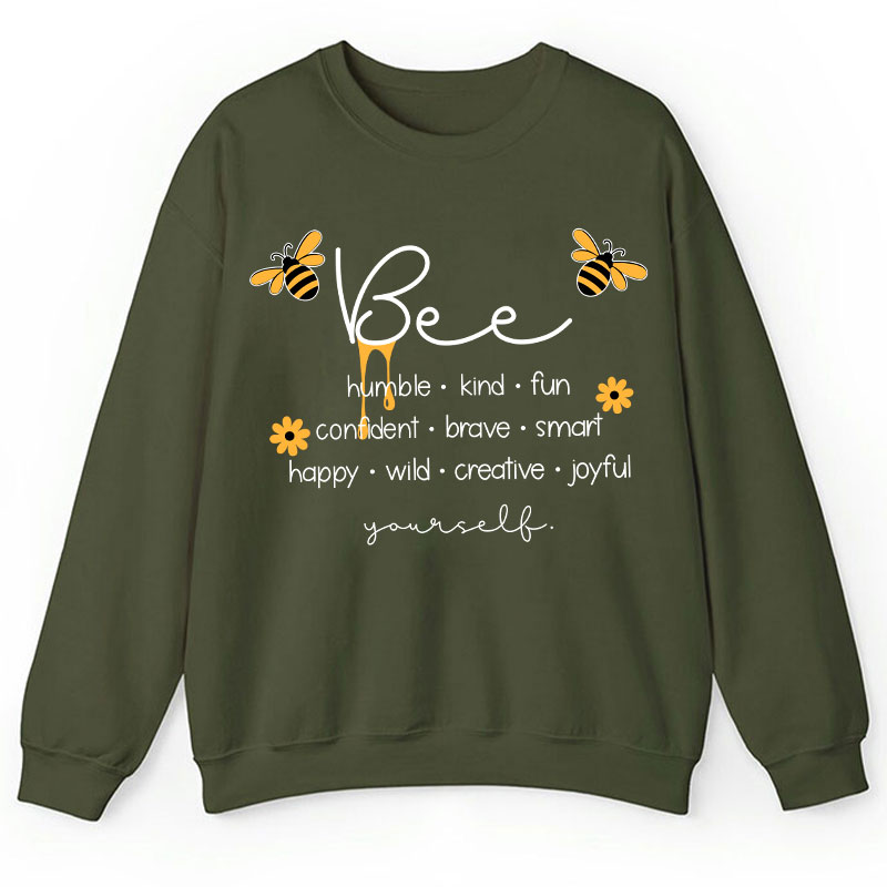 Bee Humble Kind Fun Teacher Sweatshirt
