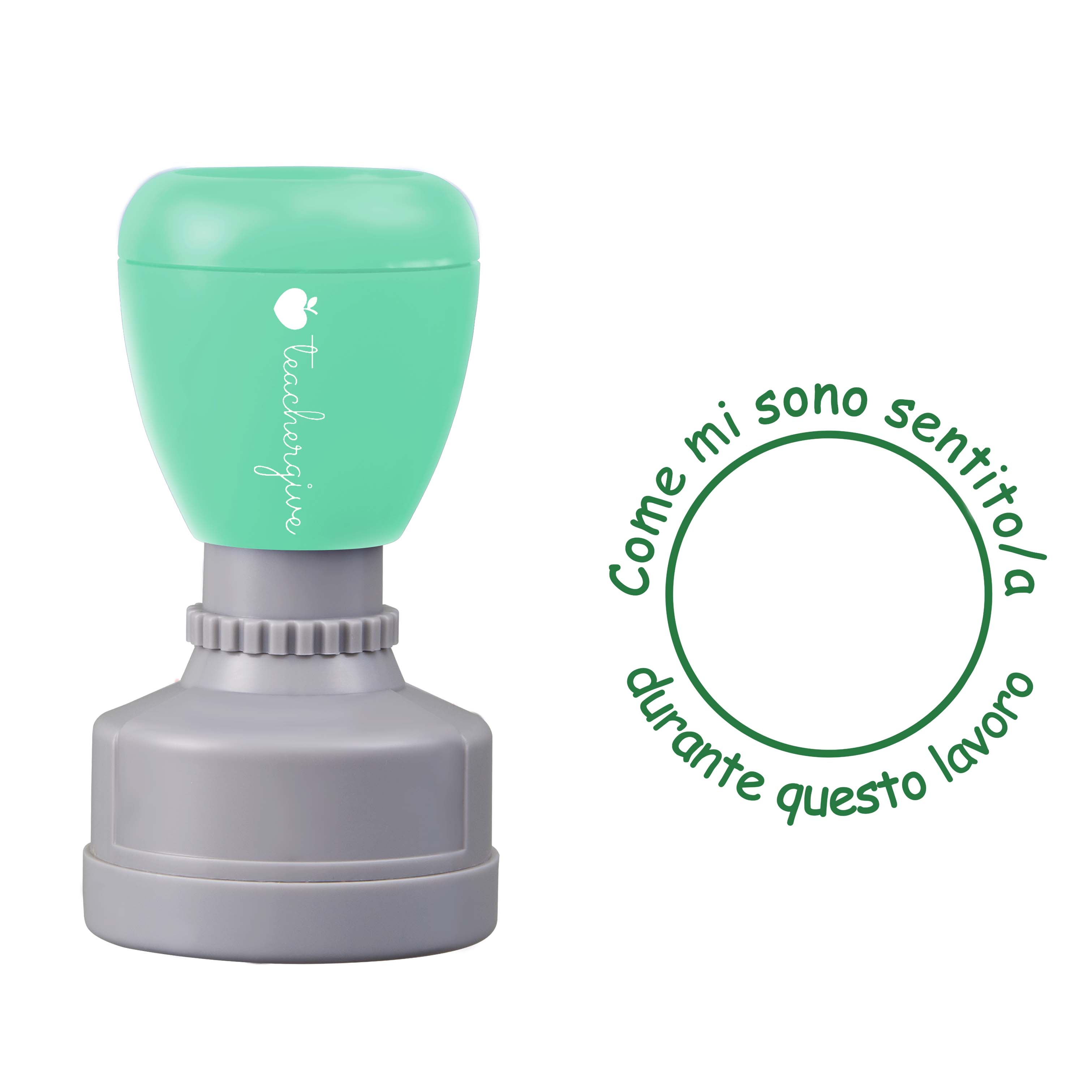 Come mi sono sentito/a durante questo lavoro Teacher Stamp