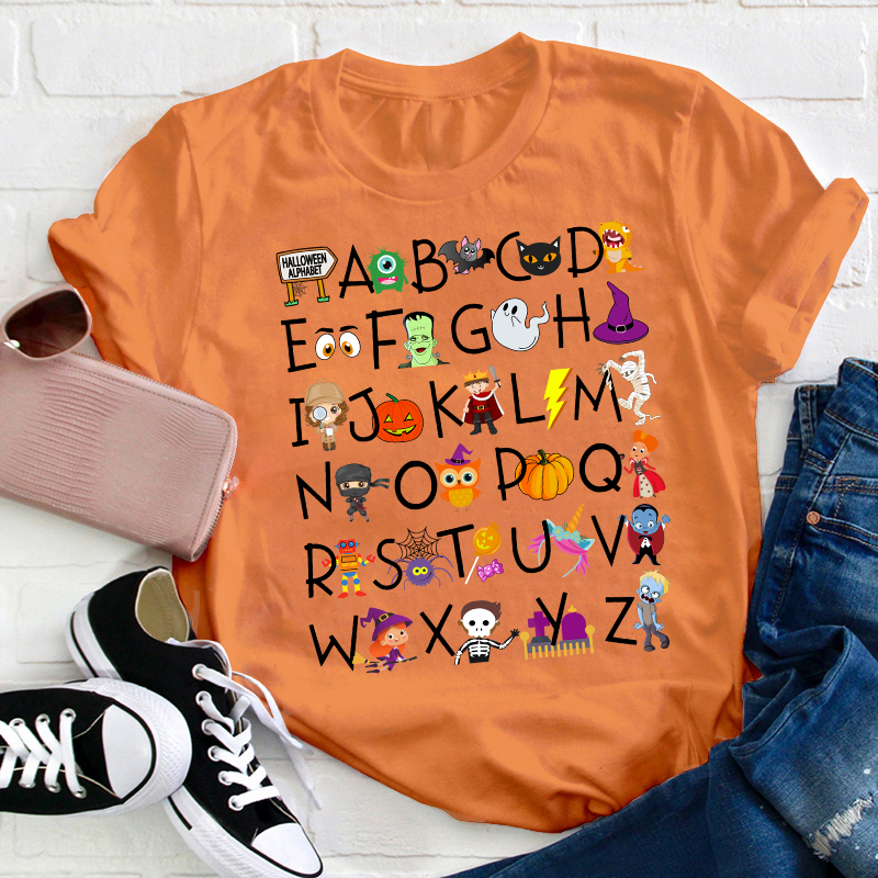 Halloween Alphabet T-Shirt