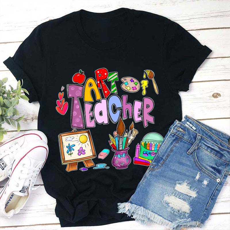 Drawing Lover Teacher T-Shirt