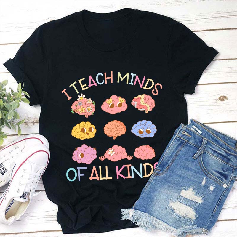 I Teach Minds Of All Kinds Teacher T-Shirt