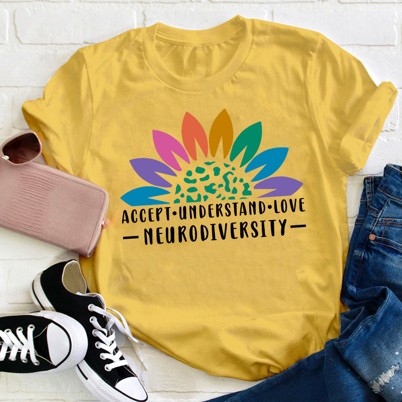 Accept Understand Love Teacher T-Shirt