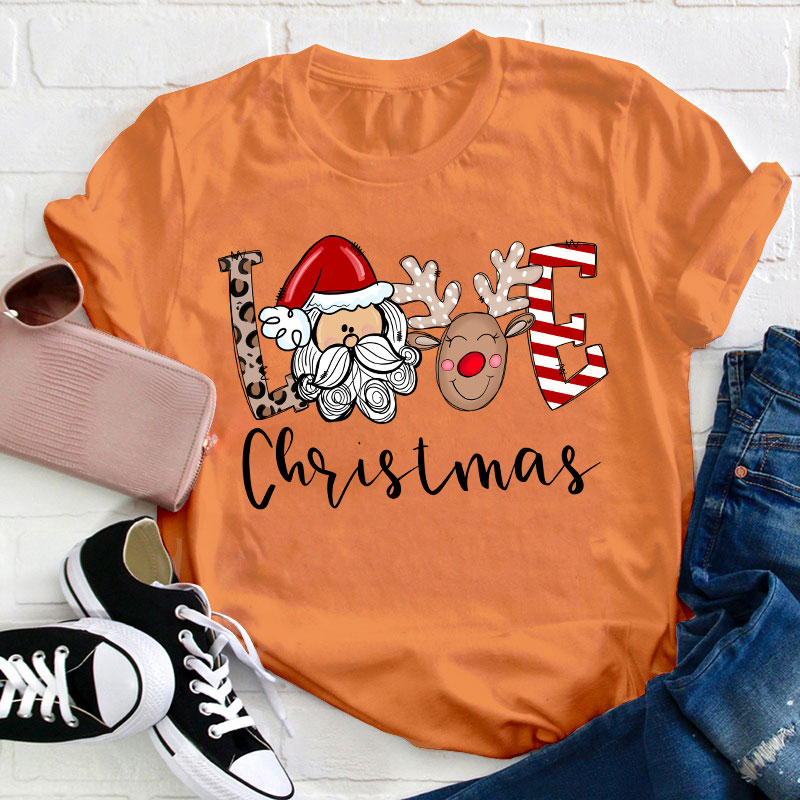 Love Christmas Teacher T-Shirt