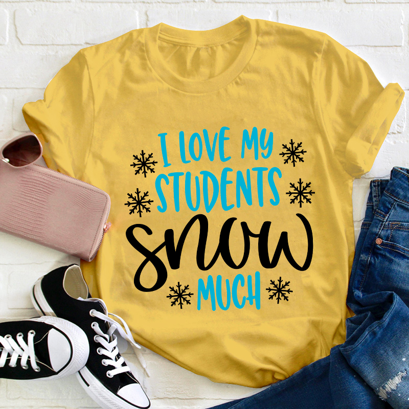 I Love My Students Snow Much Teacher T-Shirt