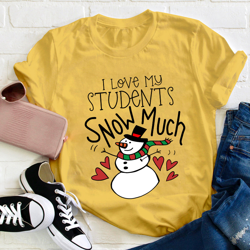 I Love My Students Snow Much Teacher T-Shirt