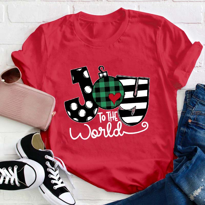 Super Cute Joy To The World Teacher T-Shirt