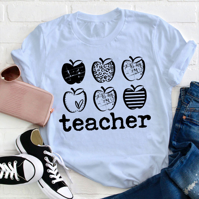 Different Apples Teacher T-Shirt