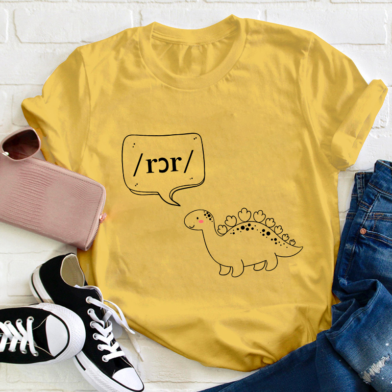 Cute Dino Phonetics Teacher T-Shirt