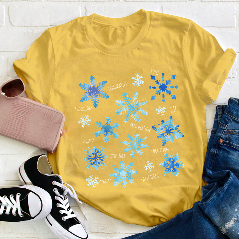 Winter Snowflake Teacher T-Shirt