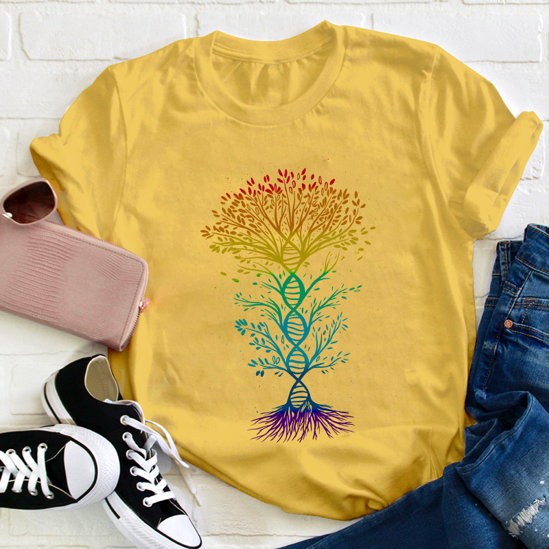 DNA Tree Of Life Teacher T-Shirt