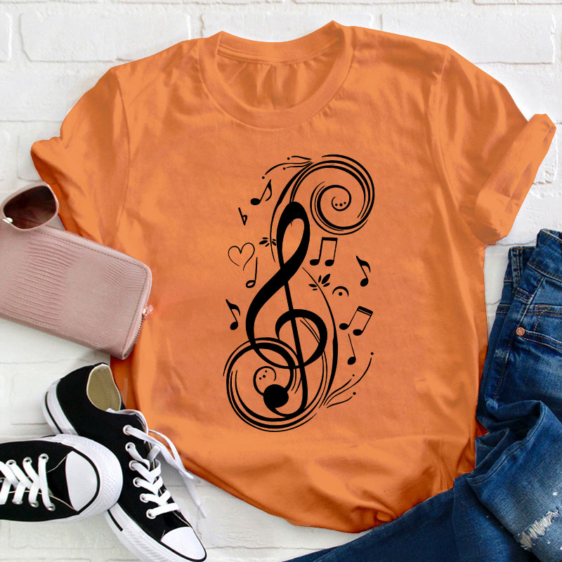 Musical Note Teacher T-Shirt