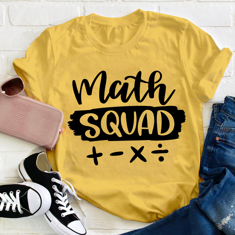 Math Squad Teacher T-Shirt