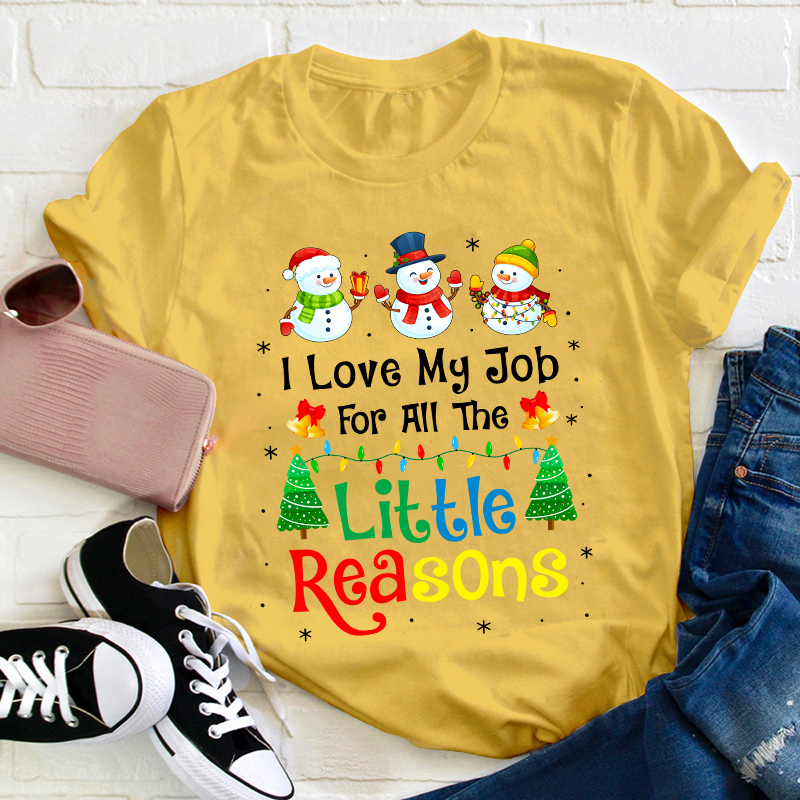 I Love My Job For All The Little Reasons Teacher T-Shirt